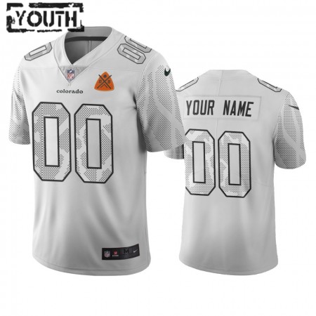 Maillot Enfant Denver Broncos City Edition Personnalisé Blanc Vapor Limited